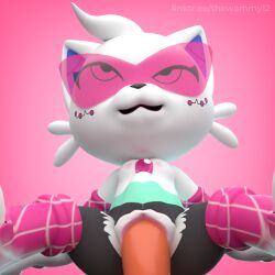 1:1 3d_(artwork) abdominal_bulge anthro anthro_penetrated big_butt big_penis bottom_heavy bottomwear brat_taming breasts brown_body brown_skin butt clothing dexmoun digital_creature digital_media_(artwork) disembodied_penis domestic_cat duo erection eyelashes eyewear felid feline felis female female_on_top female_penetrated first_person_view footwear fur gem genitals glasses hair hi_res human human_on_anthro interspecies jewelry larger_male looking_at_genitalia looking_at_penis lovelace_(dexmoun) makeup male male/female male_penetrating male_penetrating_female mammal nipples nude on_top pants penetration penile penile_penetration penis penis_in_vagina pink_eyewear pink_glasses pompadour sex shortstack size_difference small_breasts smaller_female smaller_on_top text textless thewammy12 thick_thighs toeless_footwear torn_bottomwear torn_clothing torn_pants vaginal vaginal_penetration wearing_glasses whiskers white_body white_fur wristband