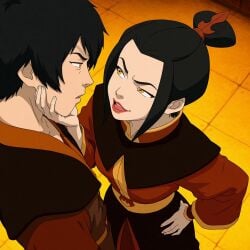 1girls ai_generated avatar_legends avatar_the_last_airbender azula black_hair brother_and_sister incest royalty tagme zuko