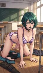 ai_generated gwen_(tdi) panties striped_panties total_drama_island