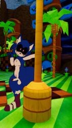 1male ass balls big_ass bottom_heavy bubble_butt creepypasta curse_(sonic.exe) femboy green_hill_zone hedgehog hyper_butt hyper_thighs male male_only non-human penis pole pole_dancer small_penis solo thiccgoob vrchat vrchat_avatar vrchat_model