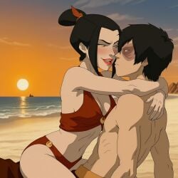 1girls ai_generated avatar_legends avatar_the_last_airbender azula black_hair brother_and_sister incest royalty tagme zuko