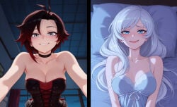ai_generated ruby_rose rwby tagme weiss_schnee