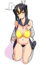 black_hair breasts female hair long_hair ultraman_(franchise) zetton
