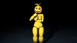 2017 3d animatronic avian bird breast_grab breasts chicken female five_nights_at_freddy's five_nights_at_freddy's_2 hand_on_breast highres looking_at_viewer machine nipples non-mammal_breasts nude one_eye_closed pinup pose pussy robot smile solo source_filmmaker standing toy_chica_(fnaf) wink xboxking37