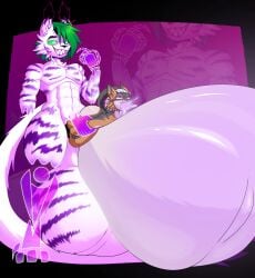 absurd_res anal anal_penetration anthro balls big_balls big_penis bodily_fluids cum cum_inflation cum_inside duo ejaculation genital_fluids genitals hi_res huge_balls huge_penis hyper hyper_balls hyper_genitalia hyper_penis inflation male male/male penetration penis shake_(shakearts) shakearts white_body
