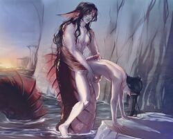 anal_sex cyfil7 holding luo_binghe mermaid merman shen_qingqiu svsss the_scum_villain's_self-saving_system yaoi