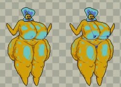 1female 1girls almost_naked almost_nude alternate_version_available anthro anthro_female anthro_only anthrofied areolae arms_up ass big_ass big_breasts big_butt big_nipples big_thighs bikini blue_areola blue_bikini blue_bottomwear blue_bra blue_nipples blue_thong blue_topwear blue_underwear bottomwear bra breasts clam clam_shell closed_eyes cyan_areola cyan_nipples female female_anthro female_focus female_only functionally_nude functionally_nude_female huge_ass huge_breasts huge_butt humanoid hyper hyper_ass hyper_breasts hyper_butt hyper_thighs leaf leaf_on_head llama_maniac marine monster monster_girl naked_female nipples npc nude nude_female oil oiled oiled_ass oiled_body oiled_breasts oiled_skin oiled_up oily oily_body oily_skin orange orange_(fruit) orange_body orange_skin pixel_(artwork) pixel_art pussy seashell shiny shiny_ass shiny_body shiny_breasts shiny_butt shiny_skin solo solo_focus sprite sprite_art sprite_edit standing sweat sweating sweaty sweaty_ass sweaty_body sweaty_breasts sweaty_butt teeth teeth_showing thick_thighs thong topwear undertale undertale_(series) underwear
