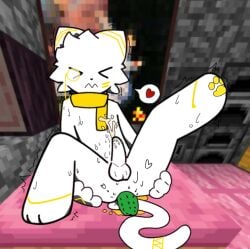anal anal_fluids anal_orgasm anal_penetration anthro anus artist_furryhzymc bodily_fluids buttplug cucumber cum cum_while_penetrated domestic_cat ejaculation felid feline felis food fruit gaping gaping_anus genital_fluids genitals hands-free hzy incontinence male mammal masturbation microsoft minecraft mojang muffler orgasm pawpads paws penetration penis plant plug_(sex_toy) sex_toy shake solo xbox_game_studios
