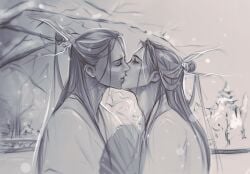 cyfil7 incest kissing selfcest shen_qingqiu svsss the_scum_villain's_self-saving_system yaoi