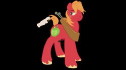 animal_genitalia animal_penis animated balls big_macintosh_(mlp) blush cutie_mark equine freckles friendship_is_magic fur green_eyes horse looking_pleasured male male_only mammal my_little_pony penis pony sidekick solo spanking