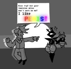 asgore_dreemurr asgore_dreemurr_(deltarune) ass ass_focus comic december_holiday deltarune deltarune_chapter_5 dess_holiday flowery flowery_(deltarune) meme roaring_knight undertale_(series)