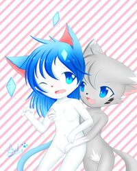 blush canine crystaltail feline female fox kemono mammal nude pussy yuri