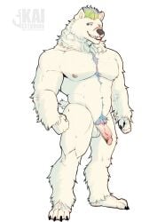 absurd_res anthro bear hi_res kai_shitsumon male mammal polar_bear solo ursine