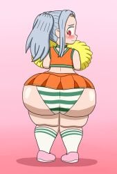 aged_up ass butt_inflation cheerleader eri_(my_hero_academia) girl panties ponytail ロジョlea