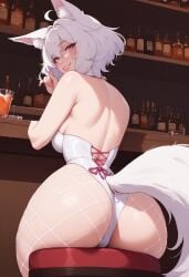 ai_generated bunnysuit cweamcat_(vtuber) fat_ass inviting tagme teasing thick_thighs virtual_youtuber