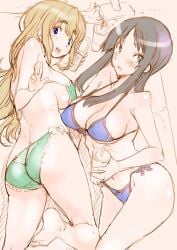 2girls artist_request bikini k-on! mio_akiyama_(k-on!) tagme tsumugi_kotobuki_(k-on!)