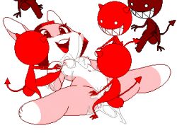 animated cherry_bunny_demon_hunter cherry_bunny_demon_hunter_gif cute dat_ass defeated from_above_view gabs69 gabs_exe69 game_cg game_over_screen mask_(marking) panties pantiesscreencap pink_body pink_fur pixel_art socks_(marking) tear top-down_view two_tone_body two_tone_fur white_fur xylas