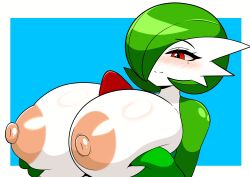 1girls big_boobs big_breasts big_tits black_pupils boobs breasts eyebrows_visible_through_hair female furry_funnychan gardevoir huge_boobs huge_breast huge_tits large_boobs large_breasts large_tits massive_boobs massive_breasts massive_tits nipples no_bra pokemon pokemon_rse red_eyes red_eyes_female tits woman