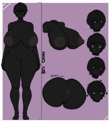 anus ass big_ass big_breasts big_butt black_body black_hair black_skin breasts character_name character_sheet colored colored_skin entity gigantic_breasts heavy_breasts huge_ass huge_breasts huge_nipples large_breasts milf mommy monster monster_girl mouthless nipples puffy_nipples pussy sexy short_hair taller_girl thick_ass thick_legs thick_thighs umbra_arts