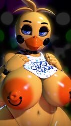 animated five_nights_at_freddy's five_nights_at_freddy's_2 fnaf nipple_piercing rukoqen tagme toy_chica_(fnaf) video