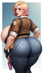 ai_generated black_pants fat_ass fortnite fortnite:_save_the_world huge_ass huge_breasts penny_(fortnite) sexy thick_ass tight_jeans