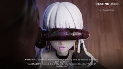 1boy 1girls 3d caption danganronpa dark-skinned_male english_text female kirigiri_kyouko male penis tagme text tscd_rendering