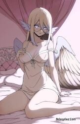 1girls 2d 2d_(artwork) 2d_artwork adult adult_female alternate_version_at_source alternate_version_available ankles arm_support babydoll bed bed_sheet big_boobs big_breasts blonde blonde-haired_female blonde_female blonde_hair blonde_hair_female breasts busty busty_female busty_girl calves camisole character_request cleavage collarbone copyright_request dayyo_(daydarion/day-chan) digital digital_art digital_drawing digital_drawing_(artwork) digital_media digital_media_(artwork) drawing feet female female_focus female_only fingernails fingers full_body glasses glasses_on_face glasses_on_head hair_between_eyes hand_on_breast hand_on_chest hand_on_own_breast hand_on_own_chest head_tilt high_resolution highres hourglass_figure indoor indoors knees large_boobs large_breasts lean_figure legs long_hair looking_at_viewer mature mature_female more_at_source narrow_waist pillow posing posing_for_the_viewer purple-eyed_female purple_eyes round_glasses shoulders sidelocks sitting sitting_on_ass sitting_on_bed slender_body slender_waist slim_female slim_waist solo thick_thighs thighs tilted_head touching_breast touching_chest violet-eyed_female violet_eyes wariza white_babydoll white_bed white_bed_sheet white_camisole white_pillow wide_hips wings