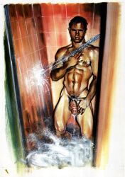 beau_(kevin_king) gay traditional_media male male_only original dated 1996 tagme tan_skin