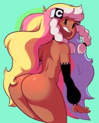 ass cartoon_network channel-tan dabble dark-skinned_female dark_skin dat_ass female white_hair