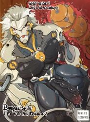 1boy anal_insertion balls banyue_(zenless_zone_zero) baoding_balls bara big_penis boner erection humanoid inside_view internal_view lion lion_humanoid long_hair machine male male_focus male_only muscles muscular nekosoohwa nude penis robot robot_anthro robot_humanoid solo solo_male zenless_zone_zero