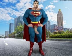 1boy balls bara big_balls big_cock big_dick big_penis clark_kent comic dc dc_comics destroyed_clothing edit edited erection exposed_penis foreskin gay geekwithepower kal-el male male_only muscular muscular_male penis penis_out penis_through_fly pubic_hair ripped_clothing solo superhero superman superman_(clark_kent) uncircumcised uncut veiny_penis