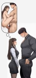 1boy1girl abs ahe_gao ahegao_face ai_generated ai_video big_breasts big_penis black_hair boss breasts bulge carrying carrying_partner carrying_position cum cum_in_pussy cum_inside female female_moaning handsome handsome_man huge_cock jiggle jiggle_physics male male/female muscular muscular_arms muscular_male muscular_thighs naked naked_female naked_male penetration penis penis_in_pussy pussy sex sexy shredded_clothes shreds_of_clothes size_difference stand_and_carry_position standing standing_sex straight straight_sex tagme tight_pussy gif