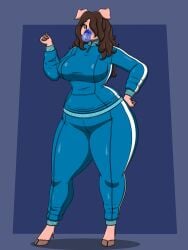 big_breasts blueberry_inflation breasts female female_only furry huge_breasts inflation lj_caffie tagme thick_thighs wide_hips