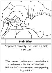1ambiguous 1girls ass big_ass big_butt butt butt_blast butt_crush buttcrush card cards description fart fart_fetish farting_in_face female_focus glasses huge_ass huge_butt student supersecretsoup_(artist) teacher teacher_and_student