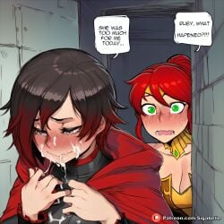 futanari futanari_only futa futa_only breasts patreon penis girly balls self_upload ai_generated highres high_resolution stable_diffusion dickgirl huge_breasts huge_boobs huge_ass huge_cock huge_balls huge_butt huge_thighs huge_penis huge_testicles medium_breasts medium_penis medium_ass sexy horny cock worship futa_sans_pussy muscular 1futa girl waifu_diffusion waifu anime anime_style hentai 1girl boobs curvaceous curvaceous_figure curvaceous_female curvaceous_body female female_focus shiny vagina voluptuous voluptuous_female big_breasts big_ass fit_female hourglass_figure pussy clitoris ai_assisted uncensored caption dialogue comic comic_page manga manga_page text text_bubble speech_bubble story 1girls sigabelle pyrrha_nikos redhead yang_xiao_long rwby futa_on_female futa_with_female cum_on_face