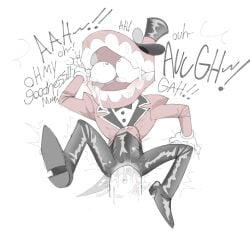 1cuntboy 2boys abdominal_bulge absurdly_large_cock ahe_gao ahegao belly_bulge big_dom_small_sub big_penis bigger_dom blush bodily_fluids caine_(the_amazing_digital_circus) cuntboy cuntboy/male eyes_rolling_back grabbing_sheets holding_bed_sheet holding_sheet huge_cock latex male/male male_only moaning moaning_in_pleasure pussy_destruction pussy_juice saliva size_difference small_sub_big_dom smaller_male spread_legs spread_pussy stomach_bulge tears the_amazing_digital_circus vaginal_penetration veiny_penis