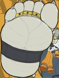 banyue_(zenless_zone_zero) bara big_feet foot foot_fetish humanoid lion lion_humanoid long_hair machine male male_only muscles muscular nightmare707 robot robot_anthro robot_humanoid solo solo_male zenless_zone_zero