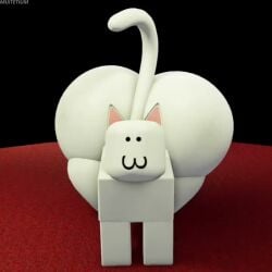 1boy 3d anus ass ass_shake backsack balls big_ass big_butt black_eyes butt cat_ears cat_tail fat_ass fat_butt feline feral furry huge_ass huge_butt male male_only muitetul no_sound roblox robloxian shaking_ass solo tagme tail thick_ass thick_butt video white_fur
