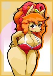 anoers furry furry_only furry_female anthro anthro_only anthro_female fox fox_girl ceroba_ketsukane ceroba_(undertale_yellow) undertale_yellow female female_only big_breasts big_ass big_butt big_thighs big_boobs wide_hips wide_thighs massive_breasts massive_tits massive_boobs big_tits big_butt_(female) swimsuit