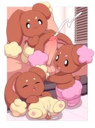 1boy 3girls after_sex after_vaginal alternate_color buneary cum cum_in_pussy cumdrip ejaculation furry furry_female furry_with_non-furry hetero highres interspecies kekitopu multiple_girls penis pokemon pokemon_(creature) pokephilia projectile_cum rabbit_girl saliva saliva_trail shiny_pokemon uncensored
