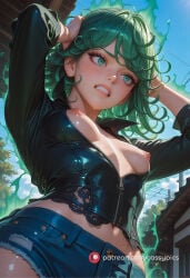 ? ai ai_generated anime anime_girl aura blush boobs_out booty breasts breasts_out busty clenched_teeth curly_hair curvy fanart green_eyes green_hair hot long_eyelashes low-angle_view mind_break mind_control naked nude one-punch_man petite petite_body petite_female puffy_nipples round_ass round_breasts round_butt sex sexy short_hair slim_waist small_breasts small_waist surprised tatsumaki thick_ass thick_thighs unzipped unzipped_jacket waifu wide_hips