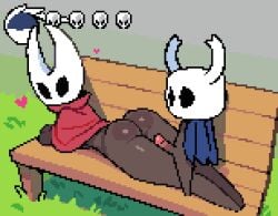 1boy 1boy1girl 1girls 2d animated animated_gif ass bench cum cum_on_ass cum_on_back cum_on_butt cum_on_face cum_on_legs cumshot gif heart hollow_knight hollow_knight_(franchise) hornet_(hollow_knight) incest laying_on_bench laying_on_stomach loop looping_animation more_at_source outdoors outside penis pixel_animation pixel_art rubbing_penis_on_lower_body sim0n404 simon404 straight tagme team_cherry the_knight_(hollow_knight)