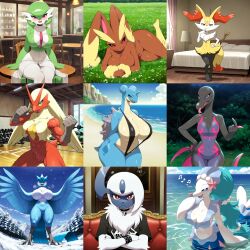 3_fingers 3_toes 5_fingers abs absol absurd_res ai_generated anthro anthrofied arm_tuft articuno ass asterozoan avian bar beach beak bed bedding bedroom_eyes big_breasts bikini biped bird black_body black_clothing black_fur black_legs black_shirt black_swimwear black_topwear blaziken blue_body blue_breasts blue_eyes blue_feathers blue_fur blue_hair blue_scales blue_skin blue_tail blue_wings blush bottle bottomless bracelet braixen breasts brown_body brown_fur canid chair chest_tuft claws cleavage clothed clothed_female clothing cloud collar container countershading crossed_arms curvy_figure day detailed detailed_background echinoderm eyelashes fangs feathered_wings feathers featureless_breasts featureless_crotch feet female female_anthro fin fingers fist fully_clothed fur furniture furry gardevoir gem generation_1_pokemon generation_3_pokemon generation_4_pokemon generation_6_pokemon generation_7_pokemon glistening glistening_body glistening_breasts grass green_body green_eyes green_hair grey_body grid group hair hand_on_hip hi_res huge_breasts huge_filesize humanoid inner_ear_fluff inside jewelry lagomorph lamp lapras legendary_pokemon long_hair long_neck looking_at_viewer lopunny lying mammal marine markings midriff monotone_breasts monotone_hair multicolored_body multicolored_feathers multicolored_fur multicolored_tail muscular muscular_anthro muscular_female musical_note narrowed_eyes navel night nintendo nude nude_anthro nude_female on_bed on_front on_side one-piece_swimsuit open_mouth open_smile orange_eyes outside partially_submerged pearl_(gem) pink_body pink_eyes pink_tongue pinniped plant pokemon pokemon_(species) pokemorph pose primarina pseudo_hair purple_body purple_eyes red_body red_eyes red_feathers red_fur reptile salazzle sand scales scalie sea seaside seductive sharp_teeth shell shirt sitting skimpy sky sling_bikini smile snow snowing solo spikes spread_wings standing starfish stick swimwear symbol t-shirt table tail tail_feathers talons tan_body tan_fur teeth thick_thighs toe_claws toes tongue tongue_out topwear tree tuft two-piece_swimsuit two_tone_body two_tone_fur voluptuous water white_body white_breasts white_clothing white_fur white_hair white_skin white_tail wide_hipped_female wide_hips wings winter yellow_body yellow_feathers yellow_fur