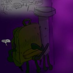 backpack_(hfjone) best_friends blush confident_smile confidente covering_mouth coworkers dick_out friend friends friends_with_benefits friendship hand_on_back hand_on_partner's_back hand_on_partner's_penis handjob hfj_one hfjone liam_plecak_(hfjone) male_only nail_(hfjone) nervous object_show object_shows owen_thompson_(hfjone) party party_sex public public_sex saying_name text_bubble trying_not_to_moan two_men worried_expression worried_face