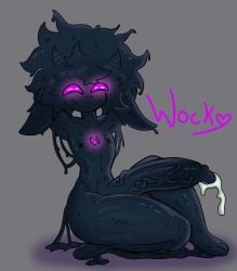 1boy 2023 adeli_(wockythetrap) anthro furry furry_male furry_only glowing_eyes male male_only nude nude_male penis purple_body slime slime_monster tagme wockythetrap