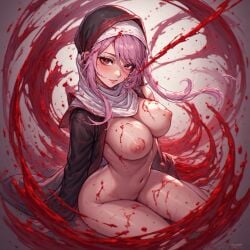 ai_generated blood breasts female gore hijab