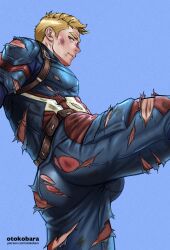 ass bara big_ass big_butt blonde_hair bubble_ass bubble_butt captain_america cuts dat_ass dat_butt fat_ass fat_butt gay huge_ass huge_butt large_ass large_butt male male_only marvel marvel_comics otokobara ripped_clothing round_ass round_butt solo steve_rogers thick_ass thick_butt