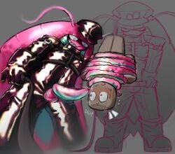 2d 2d_(artwork) 2d_artwork alternate_costume angle_view anthro bdsm_outfit bee_swarm_simulator before_oral blush bondage bondage_harness clothed crustacean digital_drawing_(artwork) dripping_precum erect_penis erection experimental exposed_penis fanon_design genderfluid gummy gummy_bear_(bee_swarm_simulator) gummy_creature gummy_worm headcanon isopod latex latex_clothing latex_gloves latex_suit messy_linework motion_lines nervous non-human non-humanoid_penis non_human_genitalia penis_out precum presenting_penis roblox roblox_game robloxian shapeshifter shiny_clothes sweating tied_up upside-down whip wide_eyes