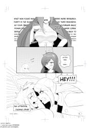 blush magical_girl bug_girl big_breasts shocked_expression onion_jigoku reaction distracted