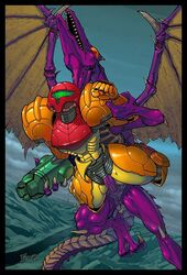 armored samus from metroid by fenrir (artist)